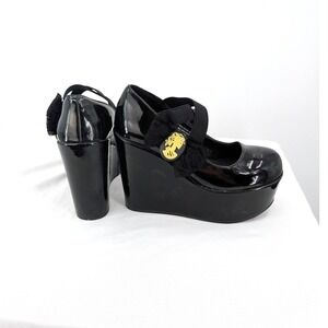 Demonia Black Patent Platform Mary Janes Gothic Lolita Alt Fashion Women's Shoes